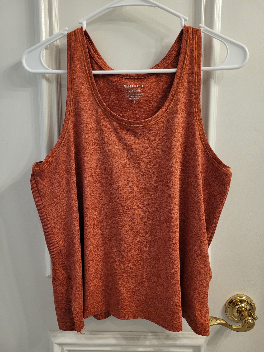 Athleta Heathered Rust Tank Top